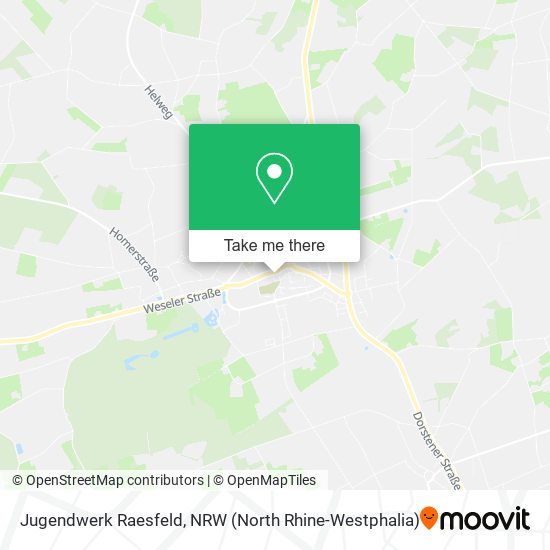 Jugendwerk Raesfeld map