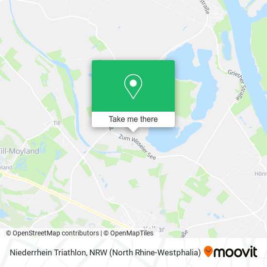 Niederrhein Triathlon map