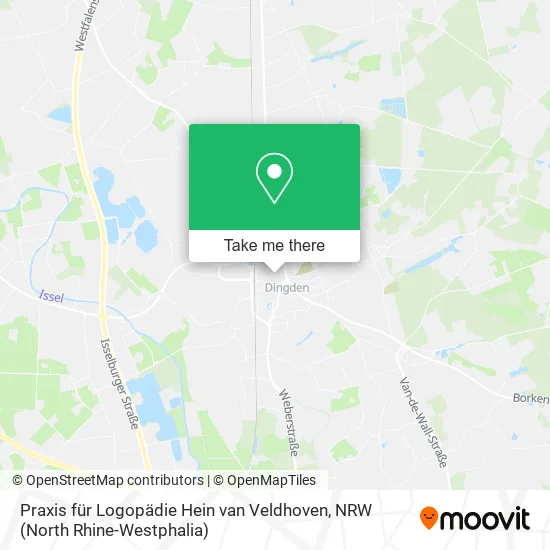 Карта Praxis für Logopädie Hein van Veldhoven