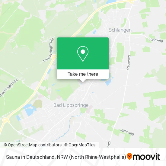 Карта Sauna in Deutschland