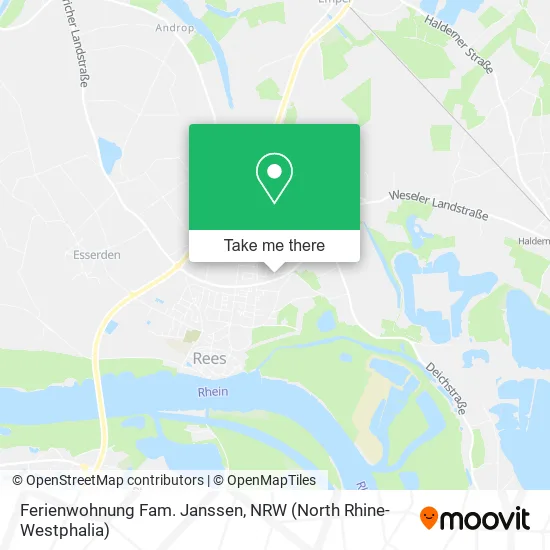 Карта Ferienwohnung Fam. Janssen