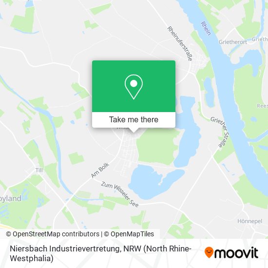 Карта Niersbach Industrievertretung