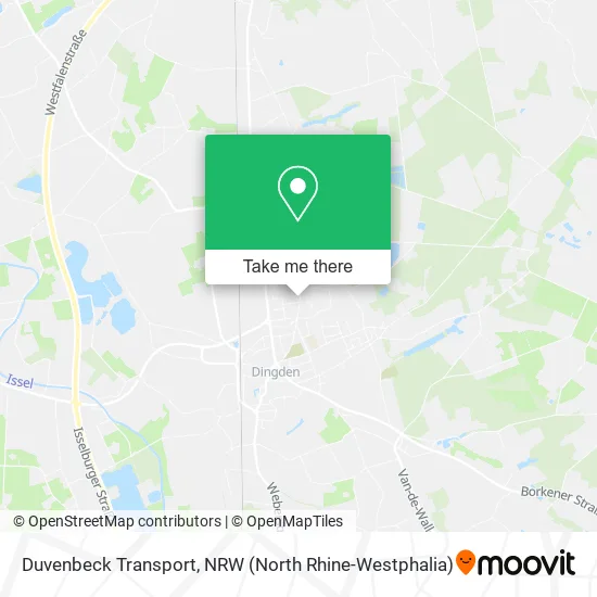 Карта Duvenbeck Transport