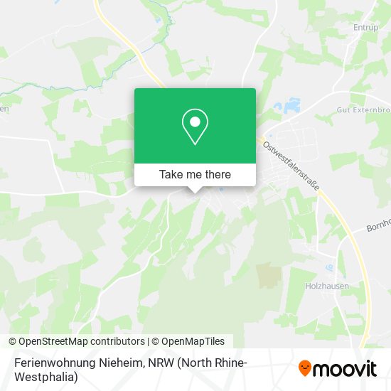 Ferienwohnung Nieheim map