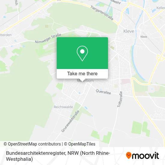 Bundesarchitektenregister map