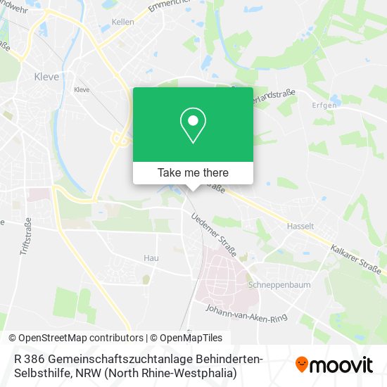 R 386 Gemeinschaftszuchtanlage Behinderten-Selbsthilfe map