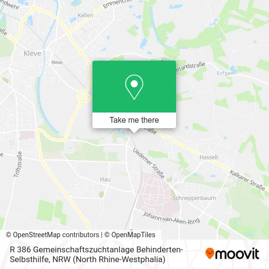 Карта R 386 Gemeinschaftszuchtanlage Behinderten-Selbsthilfe