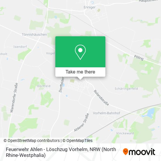 Feuerwehr Ahlen - Löschzug Vorhelm map