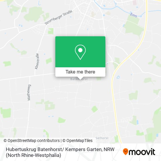 Hubertuskrug Batenhorst/ Kempers Garten map