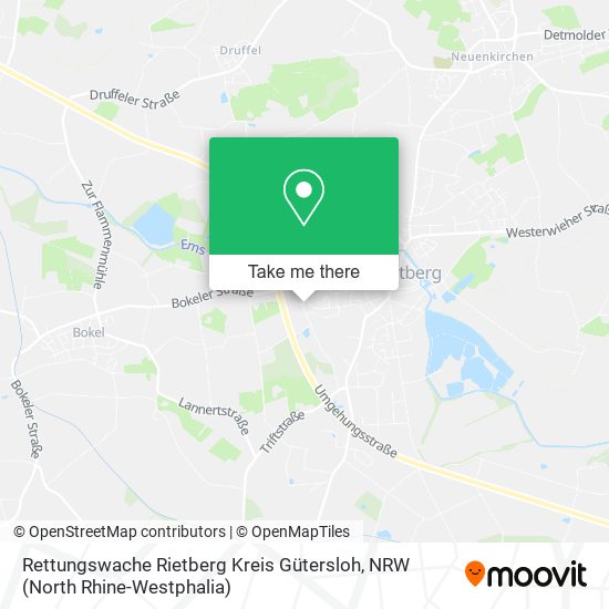 Rettungswache Rietberg Kreis Gütersloh map