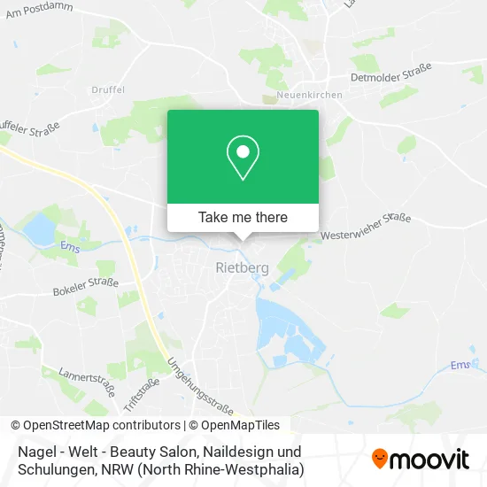 Карта Nagel - Welt - Beauty Salon, Naildesign und Schulungen