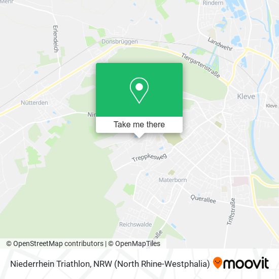 Niederrhein Triathlon map