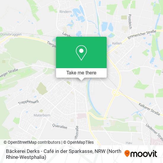 Bäckerei Derks - Café in der Sparkasse map