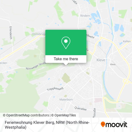 Ferienwohnung Klever Berg map
