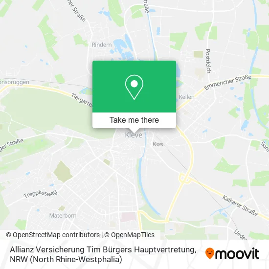 Карта Allianz Versicherung Tim Bürgers Hauptvertretung