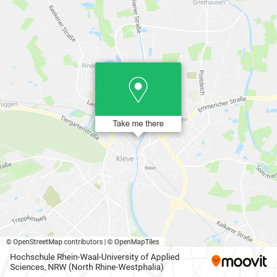 Карта Hochschule Rhein-Waal-University of Applied Sciences