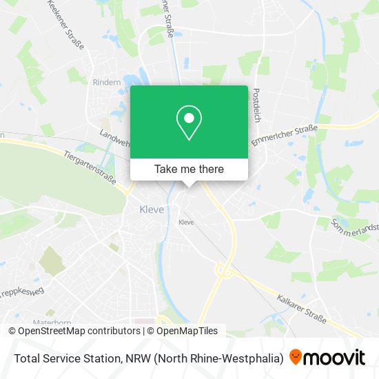 Total Service Station map