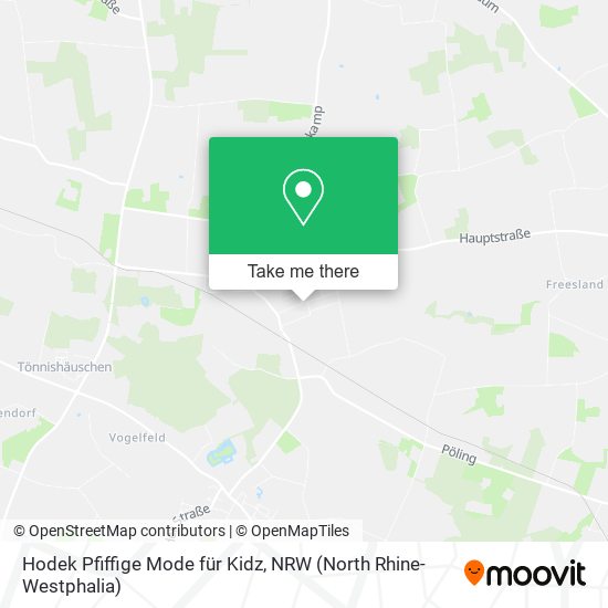 Hodek Pfiffige Mode für Kidz map
