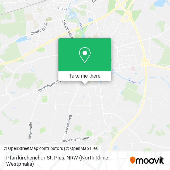 Pfarrkirchenchor St. Pius map