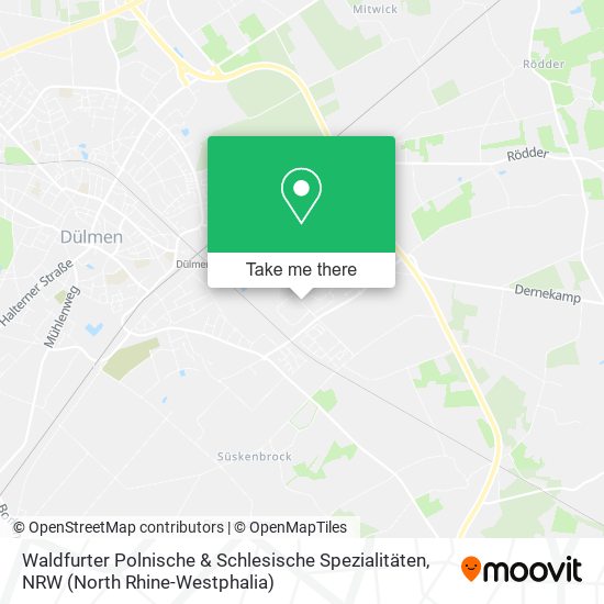 Карта Waldfurter Polnische & Schlesische Spezialitäten