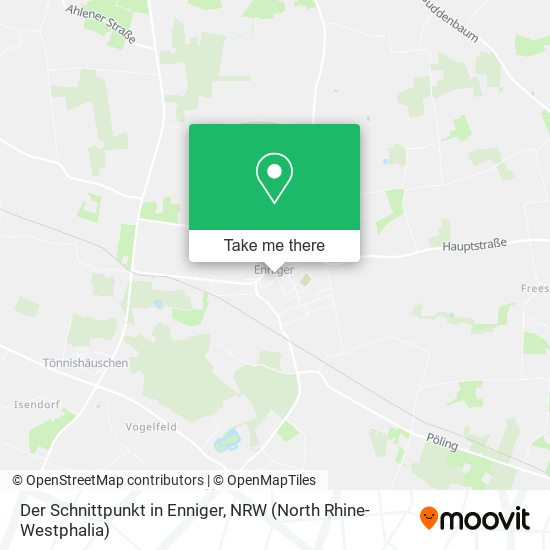 Der Schnittpunkt in Enniger map