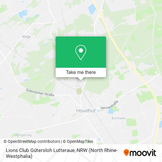 Lions Club Gütersloh Lutteraue map