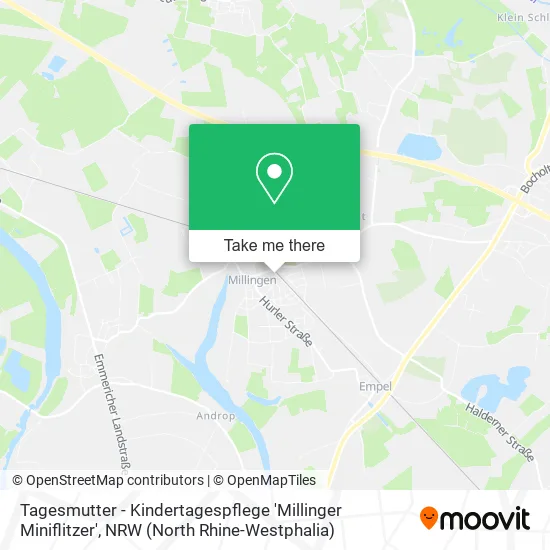 Карта Tagesmutter - Kindertagespflege 'Millinger Miniflitzer'