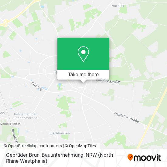 Gebrüder Brun, Bauunternehmung map