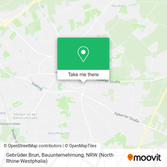 Карта Gebrüder Brun, Bauunternehmung