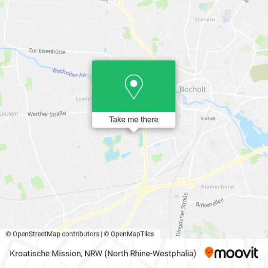 Карта Kroatische Mission