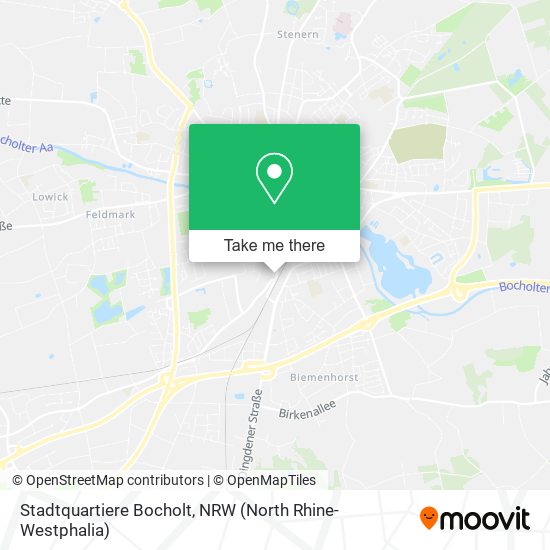 Stadtquartiere Bocholt map
