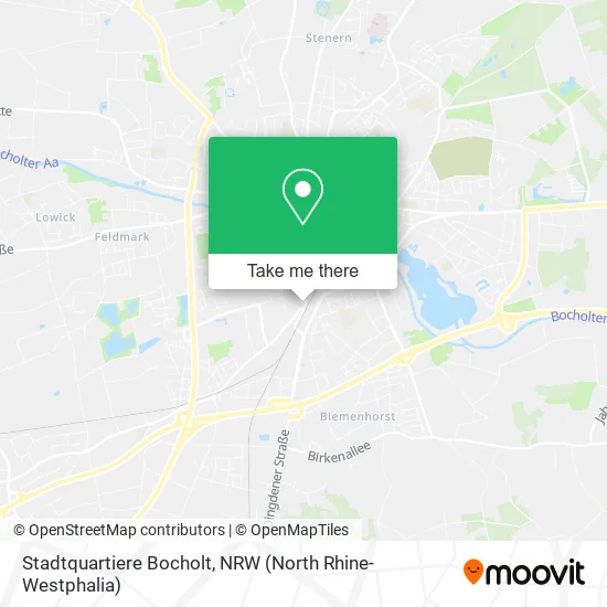 Карта Stadtquartiere Bocholt