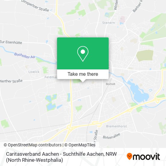 Caritasverband Aachen - Suchthilfe Aachen map