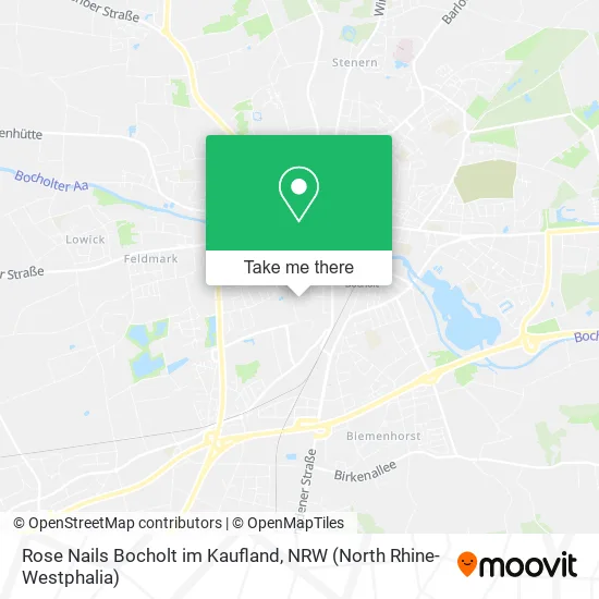 Карта Rose Nails Bocholt im Kaufland