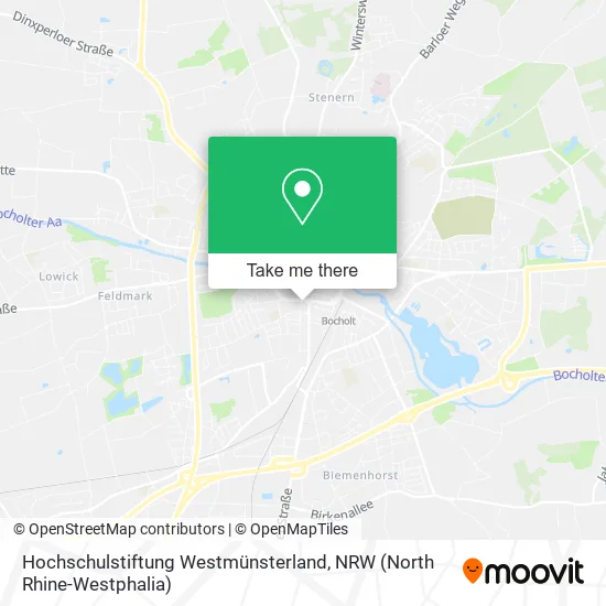 Карта Hochschulstiftung Westmünsterland