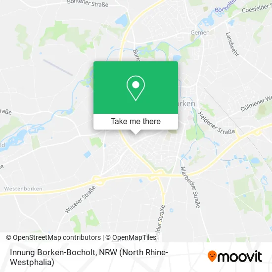 Карта Innung Borken-Bocholt