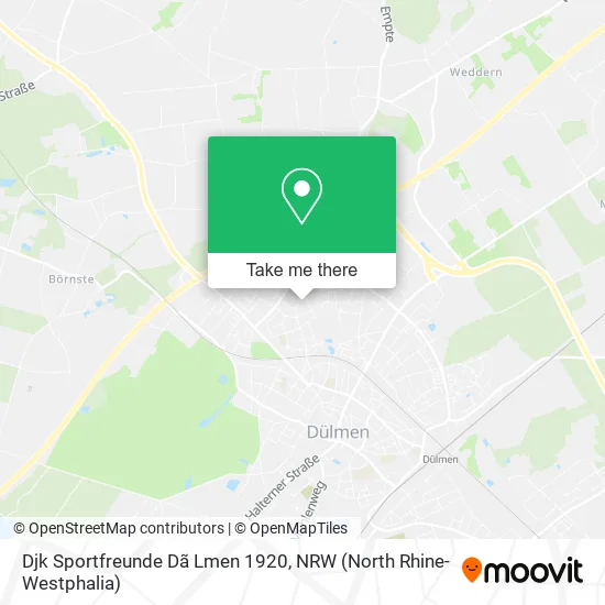 Карта Djk Sportfreunde Dã Lmen 1920