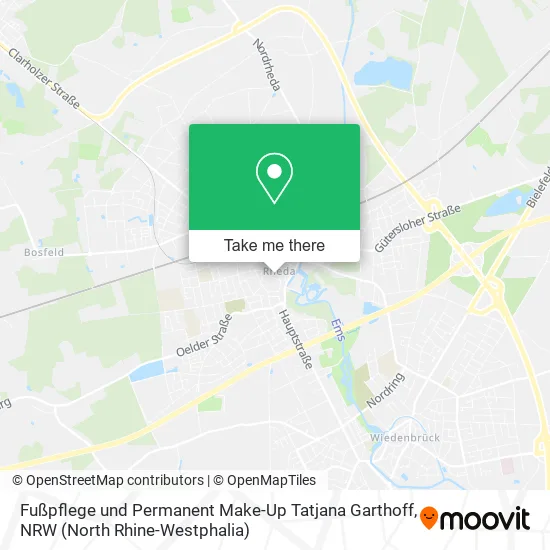 Fußpflege und Permanent Make-Up Tatjana Garthoff map