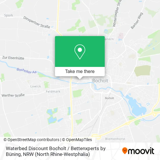 Карта Waterbed Discount Bocholt / Bettenxperts by Büning