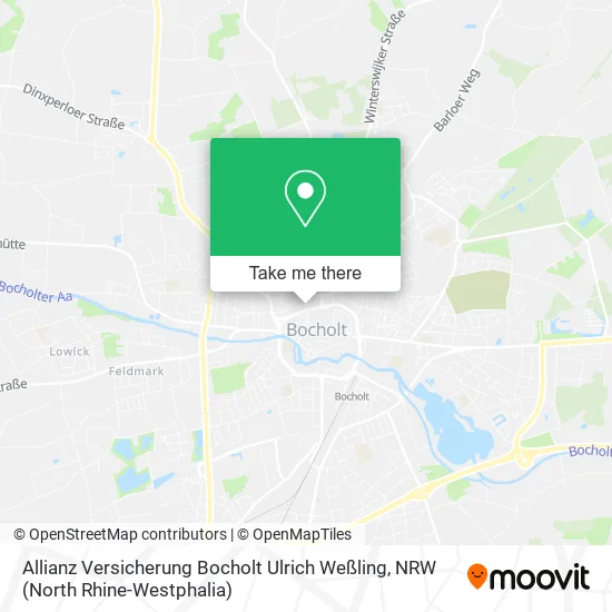 Карта Allianz Versicherung Bocholt Ulrich Weßling
