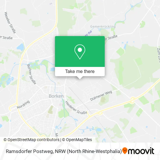 Карта Ramsdorfer Postweg