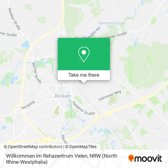Карта Willkommen im Rehazentrum Velen