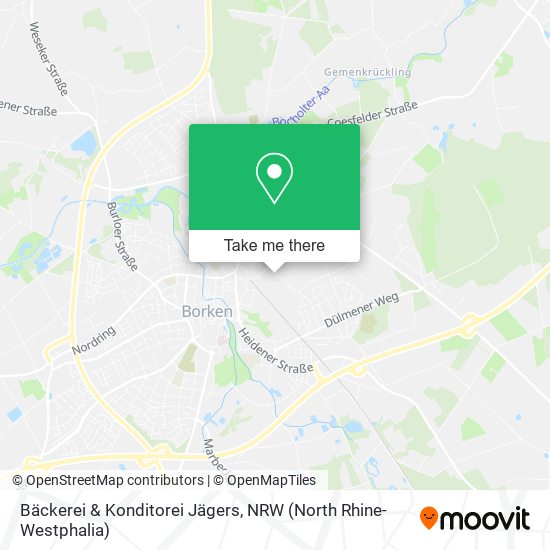 Bäckerei & Konditorei Jägers map