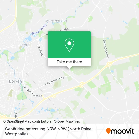 Карта Gebäudeeinmessung NRW