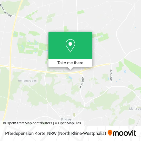 Карта Pferdepension Korte