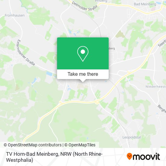 TV Horn-Bad Meinberg map