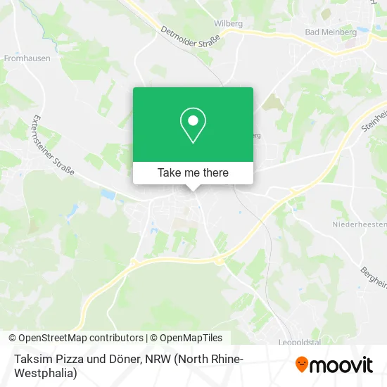 Карта Taksim Pizza und Döner