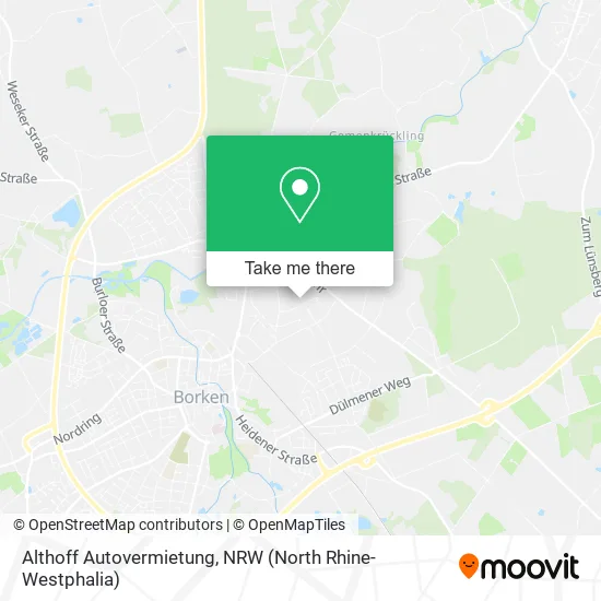 Althoff Autovermietung map
