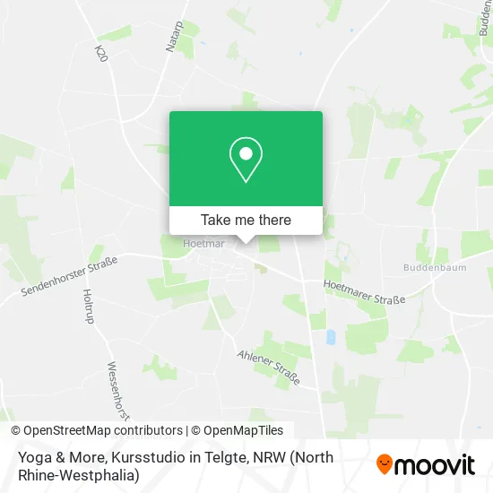 Карта Yoga & More, Kursstudio in Telgte