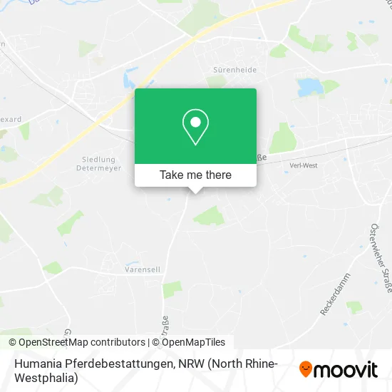 Humania Pferdebestattungen map